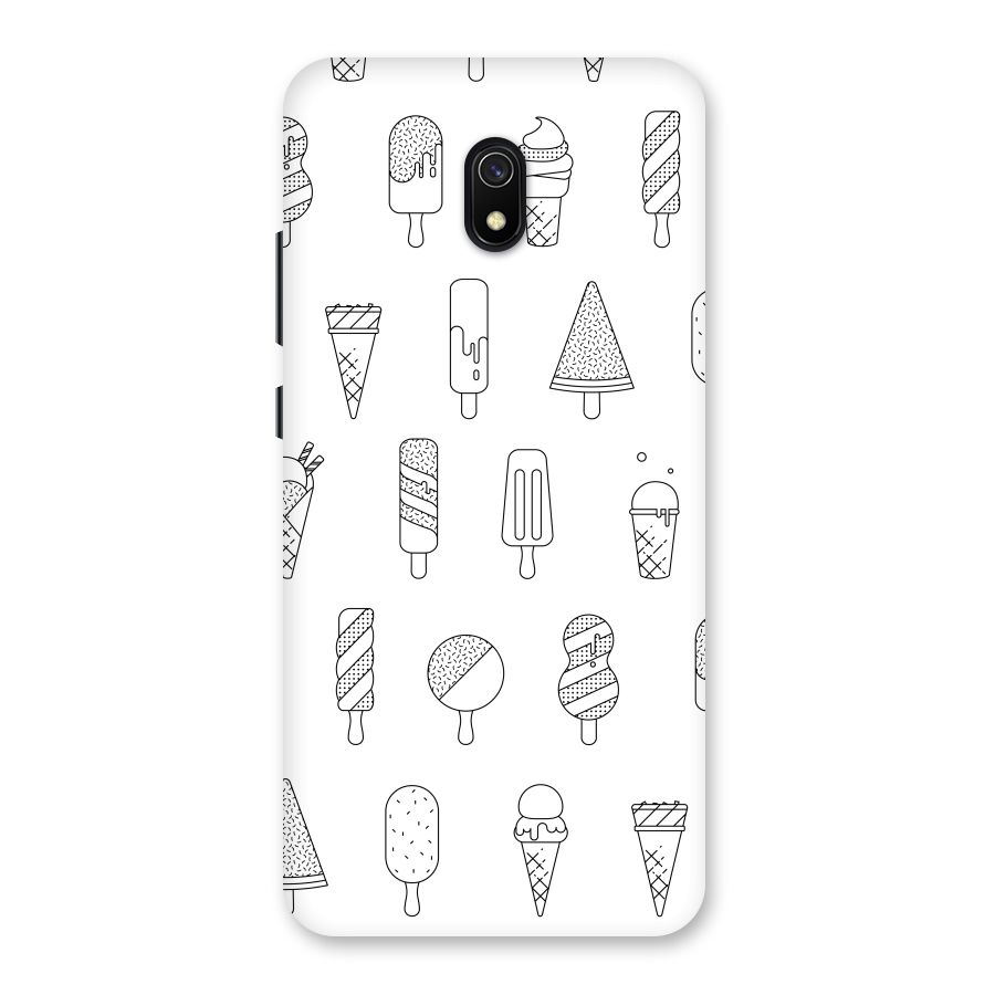 Ice Cream Lines Back Case for Redmi 8A