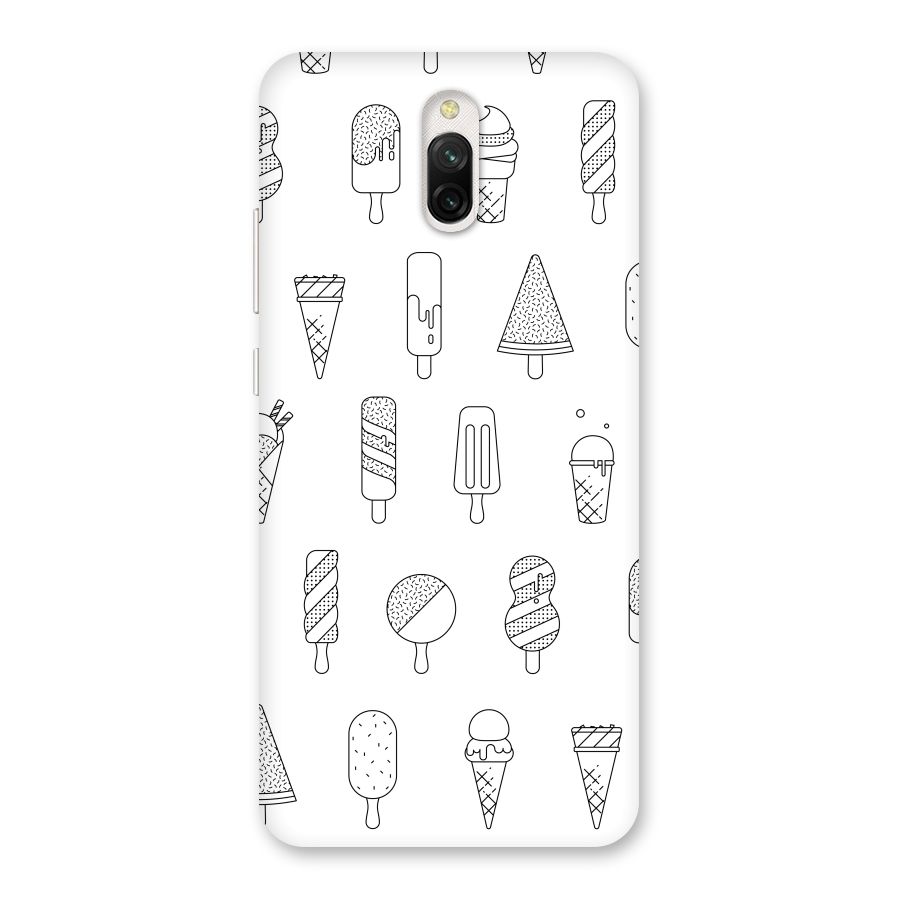 Ice Cream Lines Back Case for Redmi 8A Dual