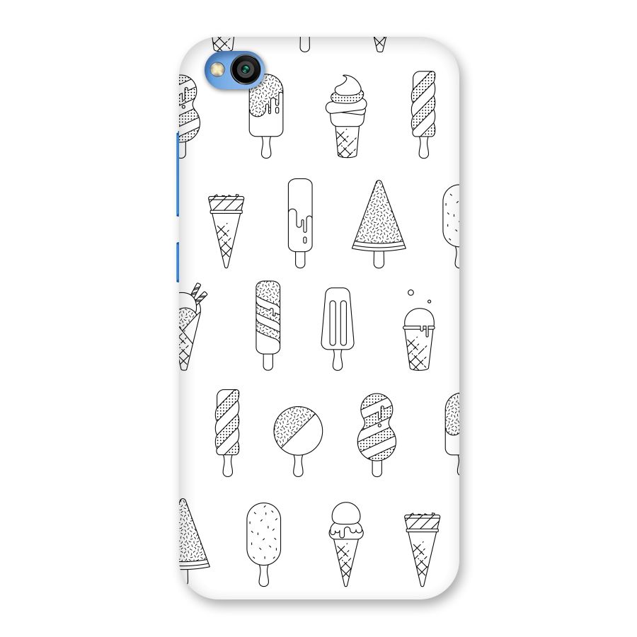 Ice Cream Lines Back Case for Redmi Go
