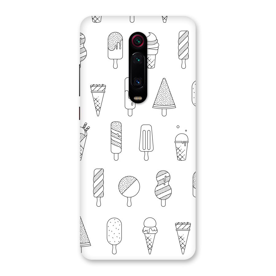 Ice Cream Lines Back Case for Redmi K20