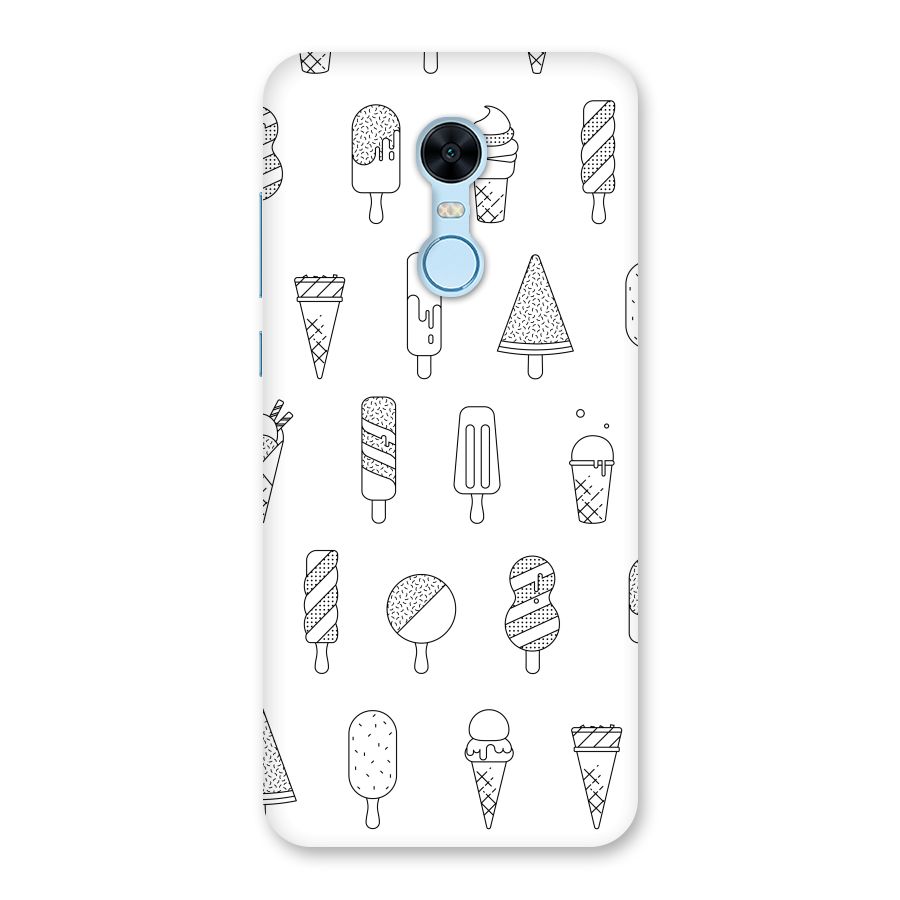 Ice Cream Lines Back Case for Redmi Note 5
