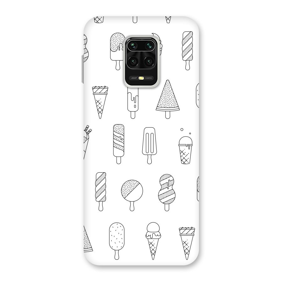 Ice Cream Lines Back Case for Redmi Note 9 Pro Max