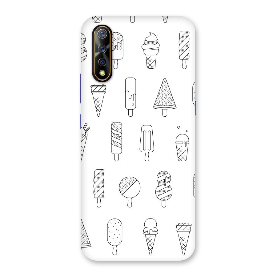 Ice Cream Lines Back Case for Vivo S1