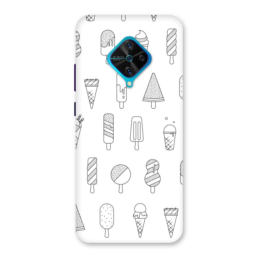 Ice Cream Lines Back Case for Vivo S1 Pro