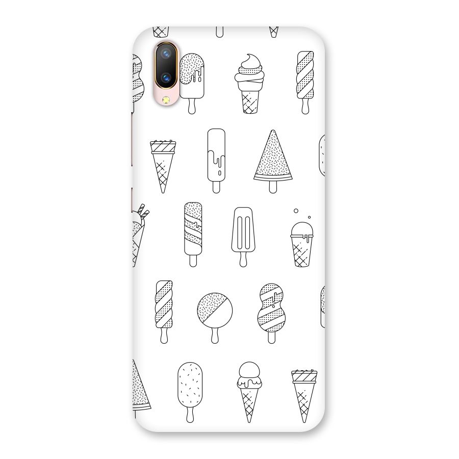 Ice Cream Lines Back Case for Vivo V11 Pro