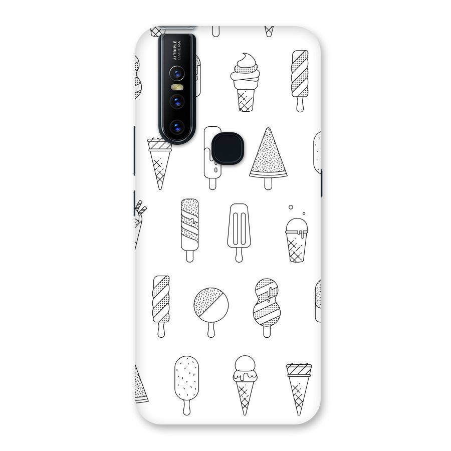 Ice Cream Lines Back Case for Vivo V15