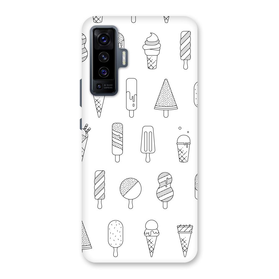Ice Cream Lines Back Case for Vivo X50