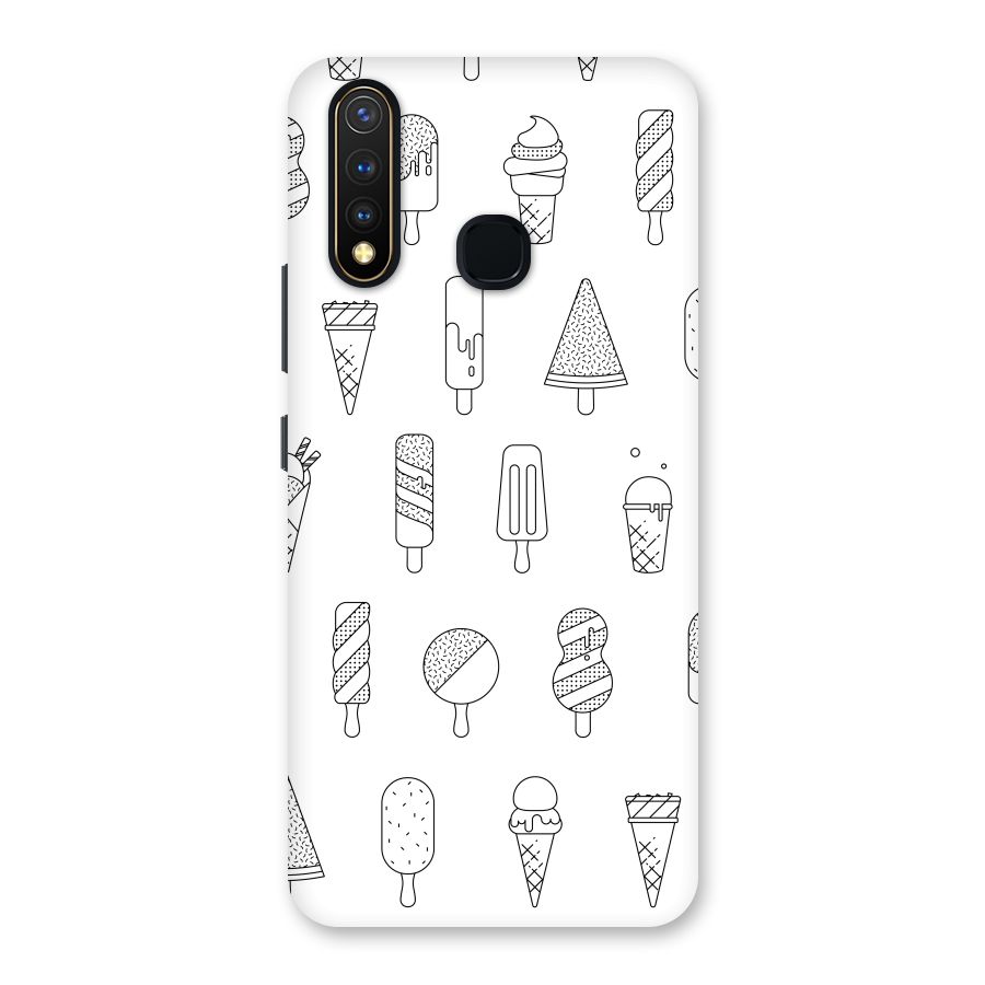 Ice Cream Lines Back Case for Vivo Y19