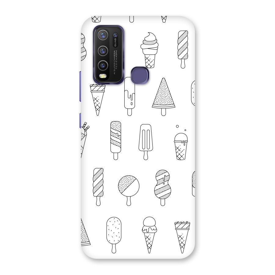 Ice Cream Lines Back Case for Vivo Y30
