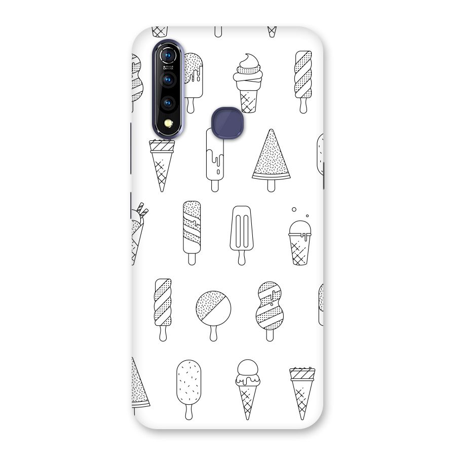 Ice Cream Lines Back Case for Vivo Z1 Pro