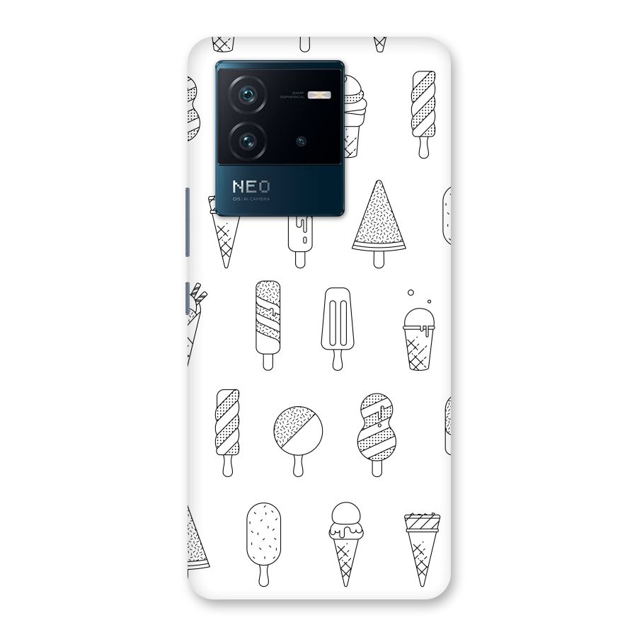 Ice Cream Lines Back Case for Vivo iQOO Neo 6 5G