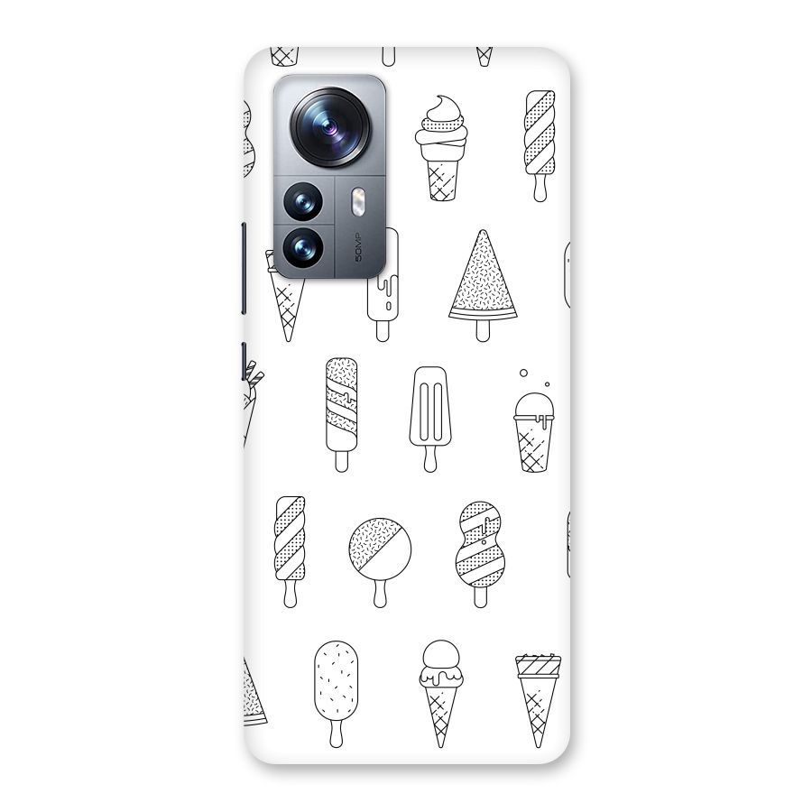 Ice Cream Lines Back Case for Xiaomi 12 Pro