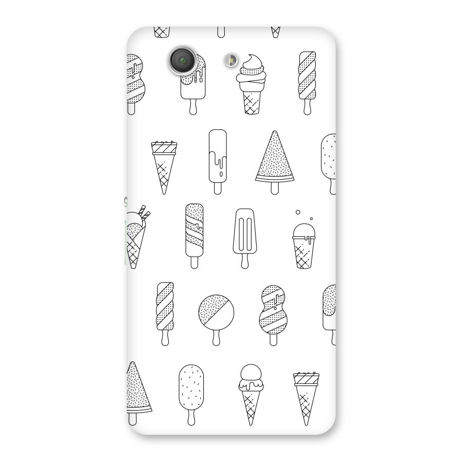 Ice Cream Lines Back Case for Xperia Z3 Compact