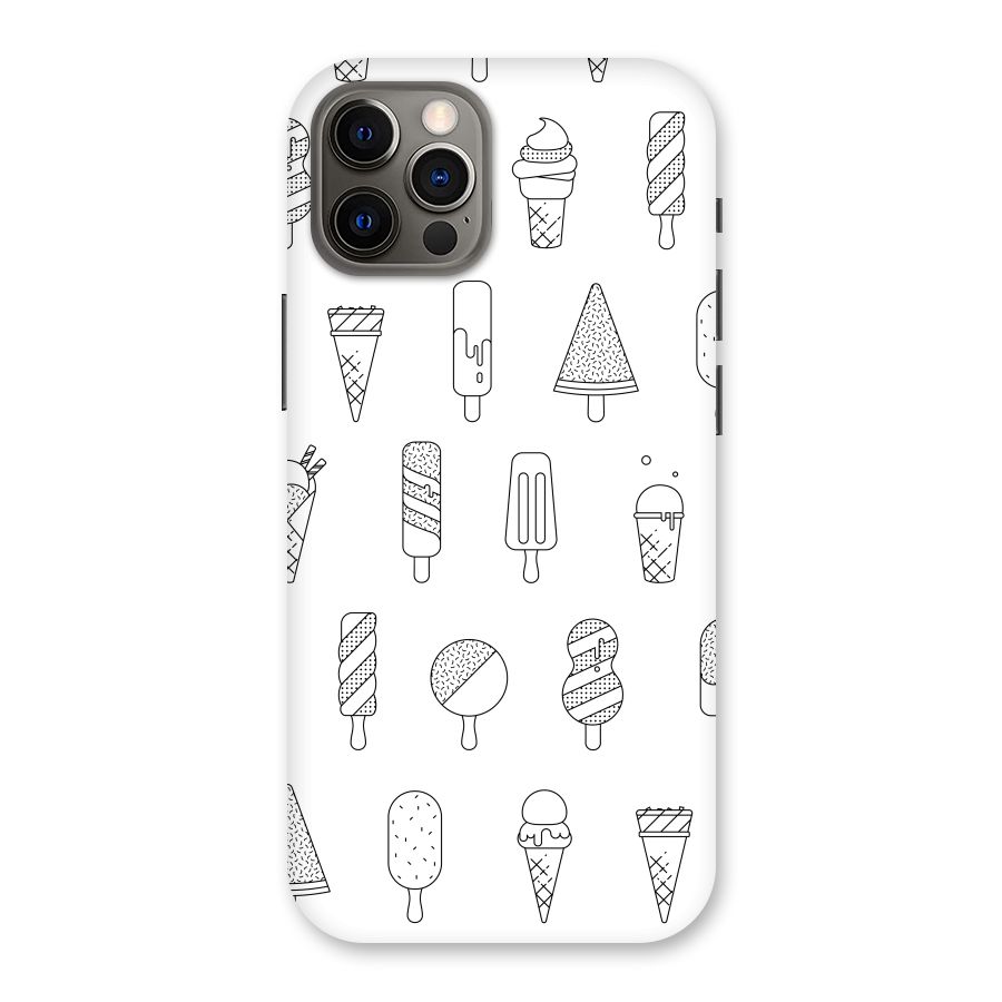 Ice Cream Lines Back Case for iPhone 12 Pro