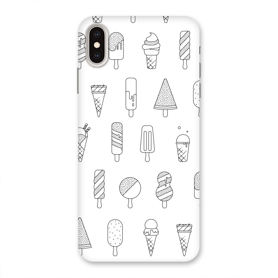 Ice Cream Lines Back Case for iPhone XS Max