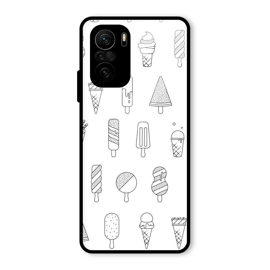 Ice Cream Lines Glass Back Case for Mi 11x