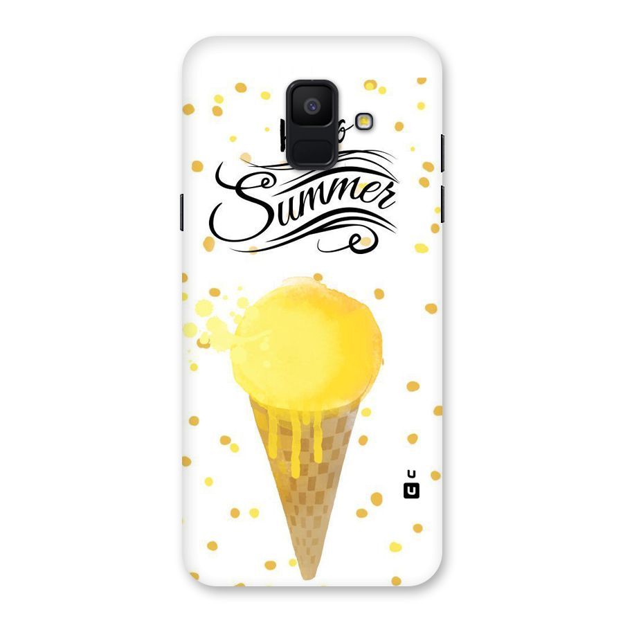 Ice Cream Summer Back Case for Galaxy A6 (2018)