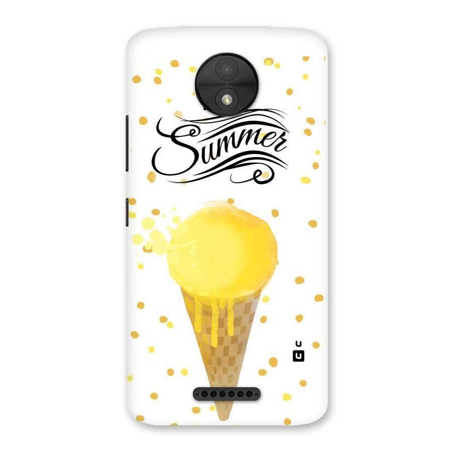 Ice Cream Summer Back Case for Moto C