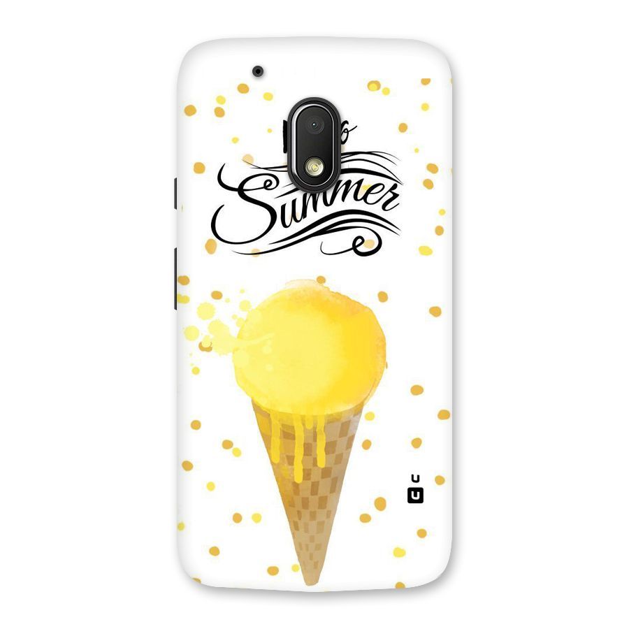 Ice Cream Summer Back Case for Moto G4 Play