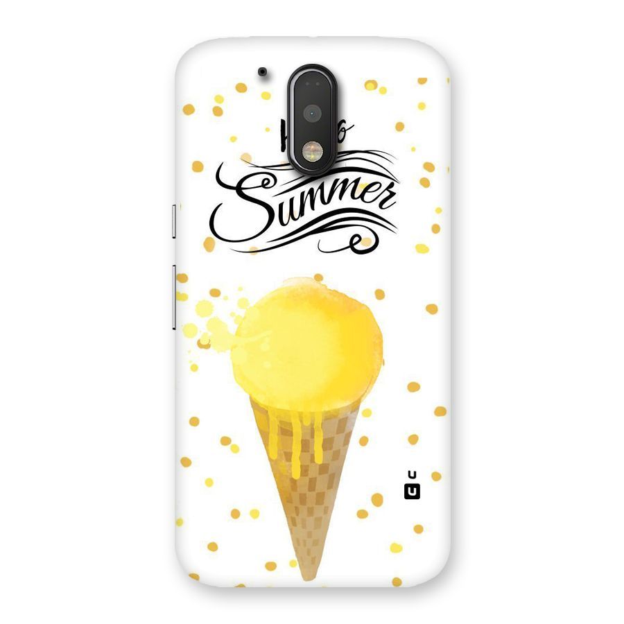 Ice Cream Summer Back Case for Motorola Moto G4 Plus
