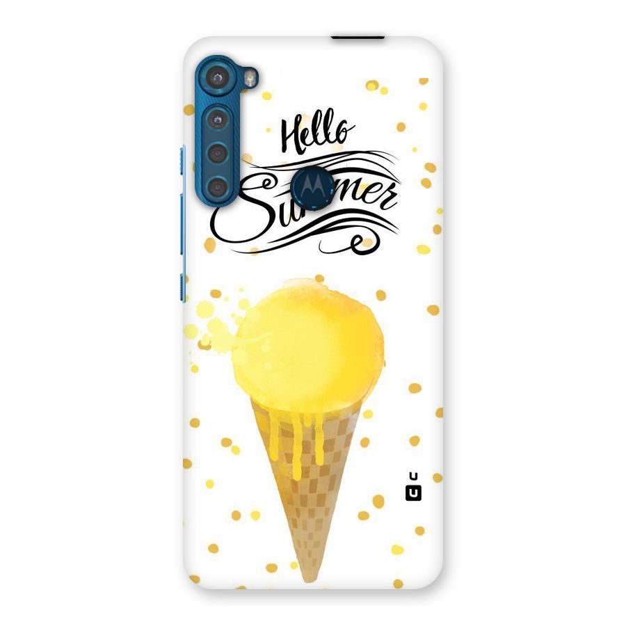 Ice Cream Summer Back Case for Motorola One Fusion Plus
