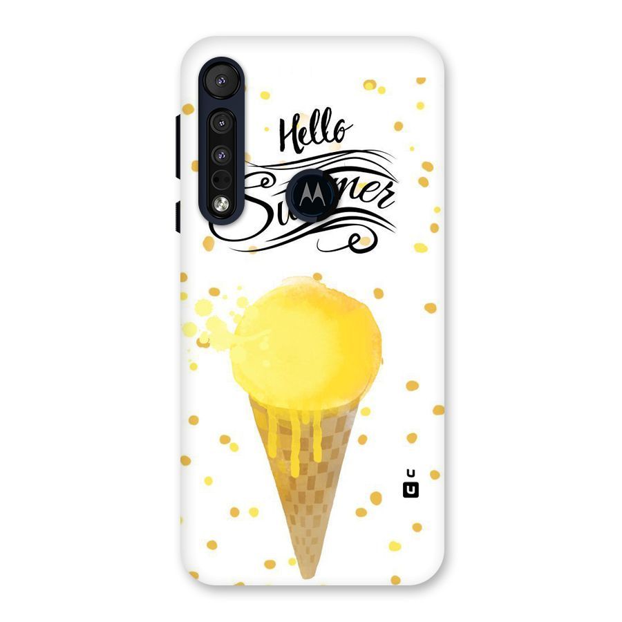 Ice Cream Summer Back Case for Motorola One Macro