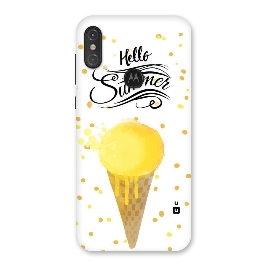 Ice Cream Summer Back Case for Motorola One Power
