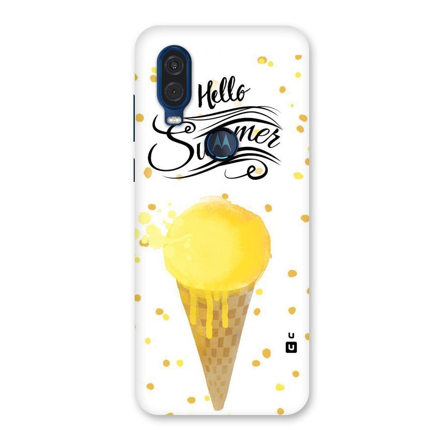 Ice Cream Summer Back Case for Motorola One Vision
