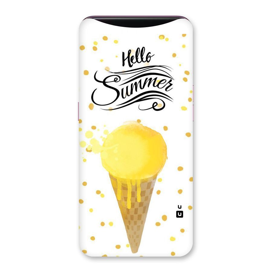 Ice Cream Summer Back Case for Oppo Find X