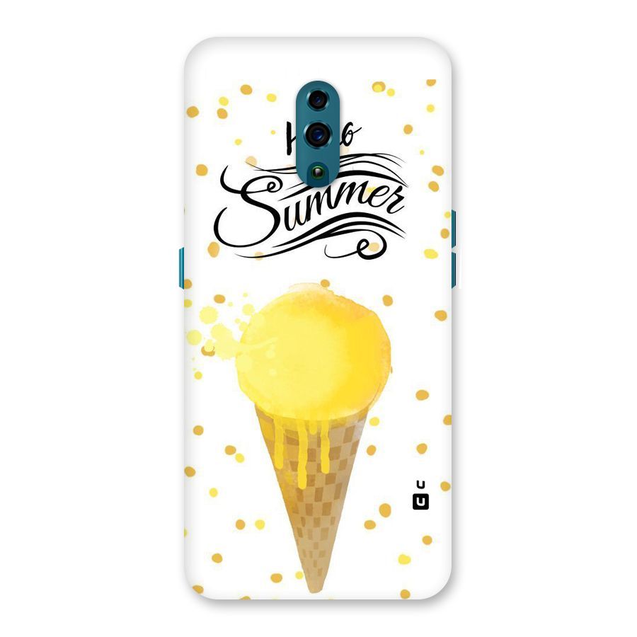 Ice Cream Summer Back Case for Oppo Reno