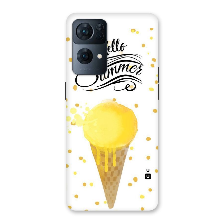 Ice Cream Summer Back Case for Oppo Reno7 Pro 5G