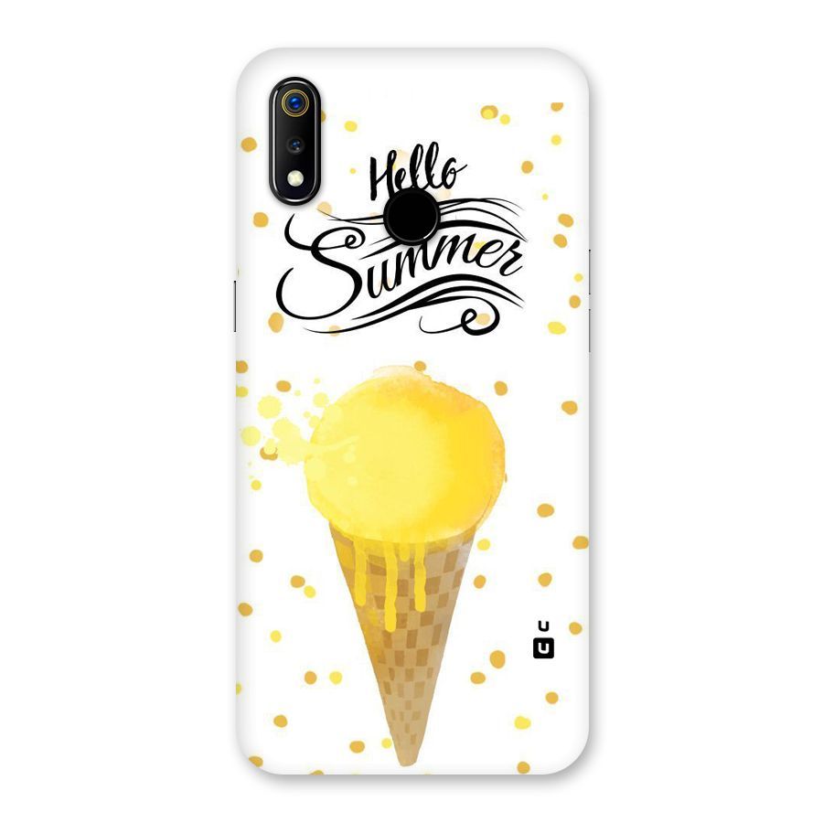 Ice Cream Summer Back Case for Realme 3