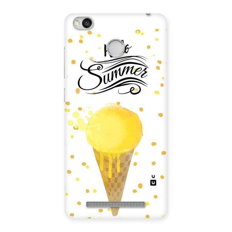 Ice Cream Summer Back Case for Redmi 3S Prime