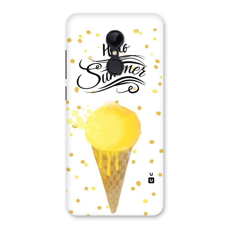 Ice Cream Summer Back Case for Redmi 5