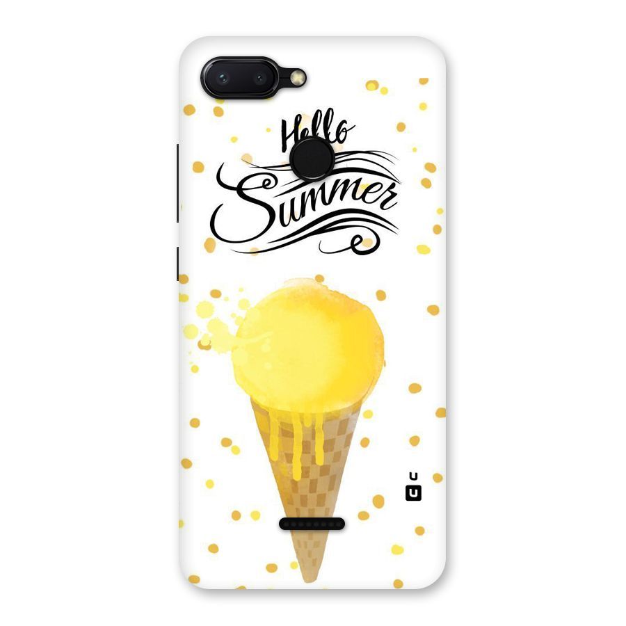 Ice Cream Summer Back Case for Redmi 6
