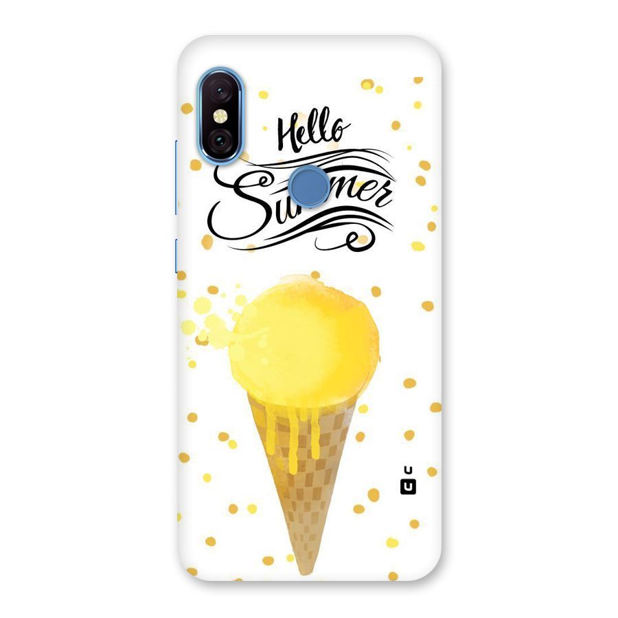 Ice Cream Summer Back Case for Redmi Note 6 Pro