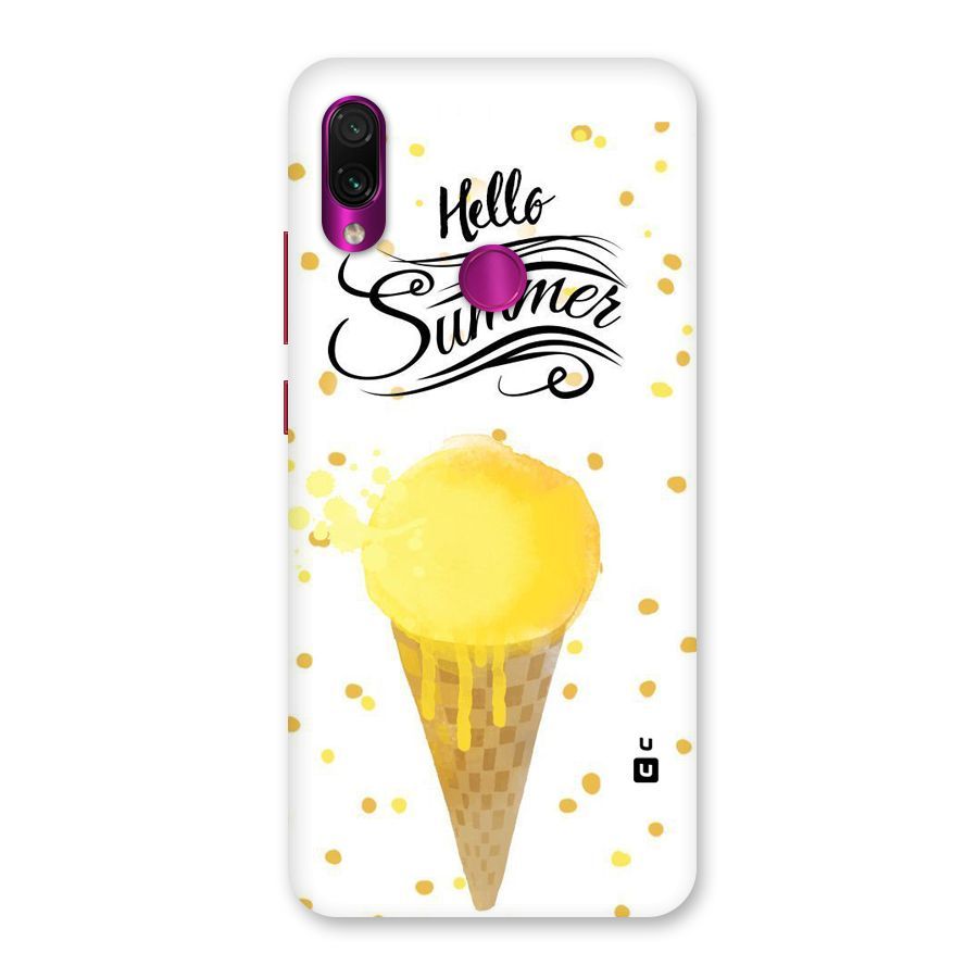 Ice Cream Summer Back Case for Redmi Note 7 Pro
