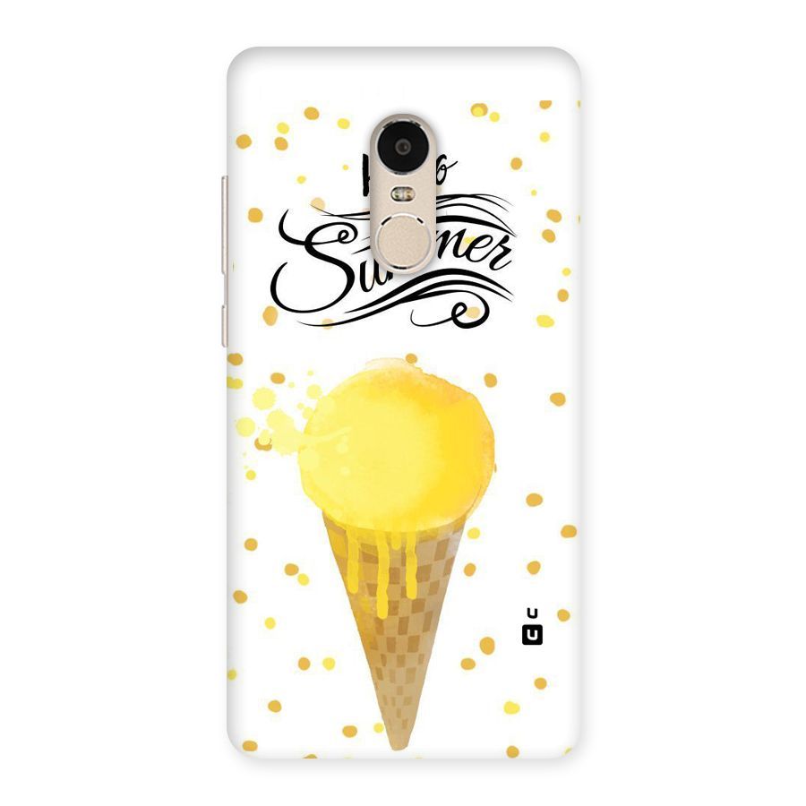 Ice Cream Summer Back Case for Xiaomi Redmi Note 4