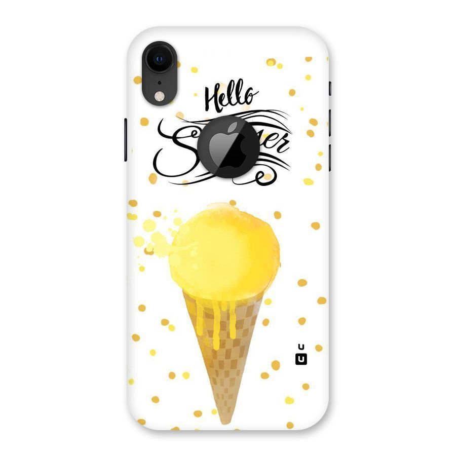 Ice Cream Summer Back Case for iPhone XR Logo Cut