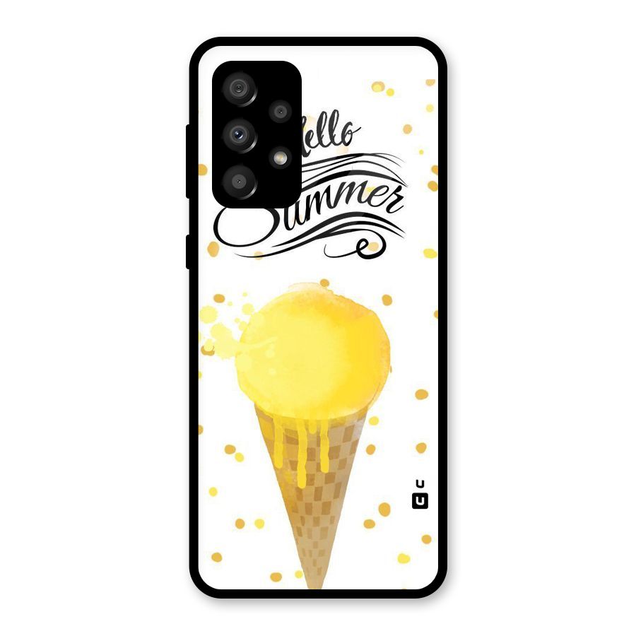 Ice Cream Summer Glass Back Case for Galaxy A32