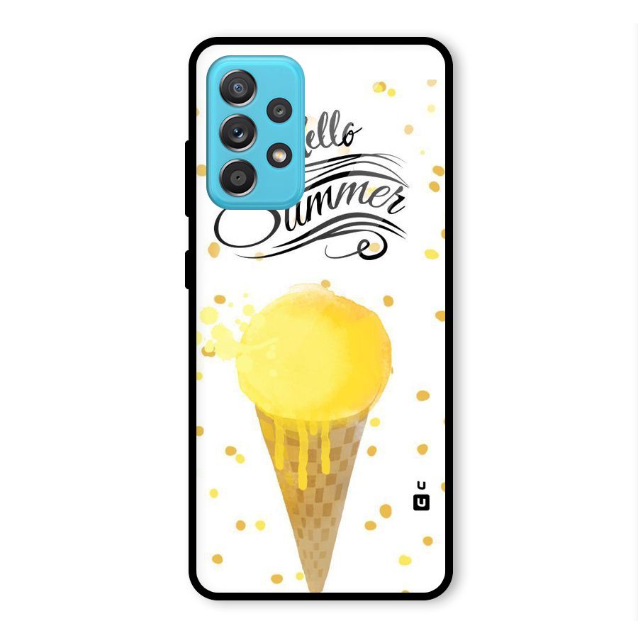 Ice Cream Summer Glass Back Case for Galaxy A52