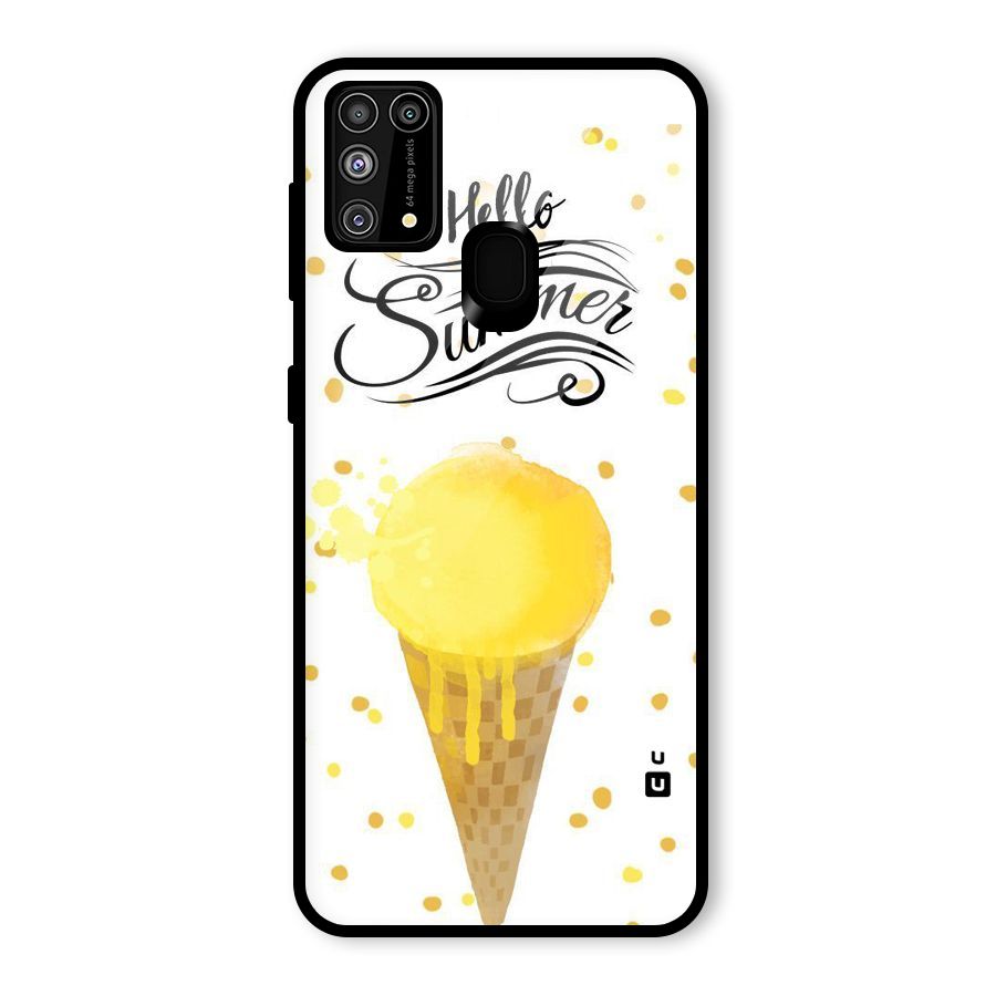 Ice Cream Summer Glass Back Case for Galaxy F41