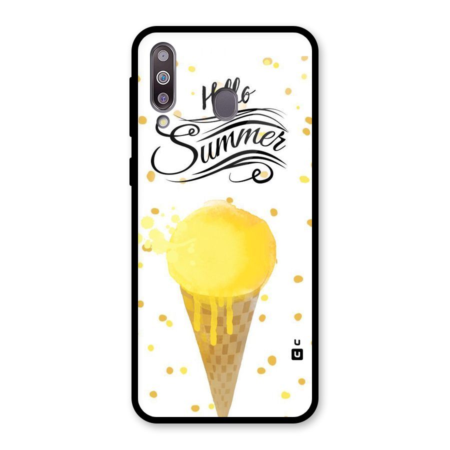 Ice Cream Summer Glass Back Case for Galaxy M30