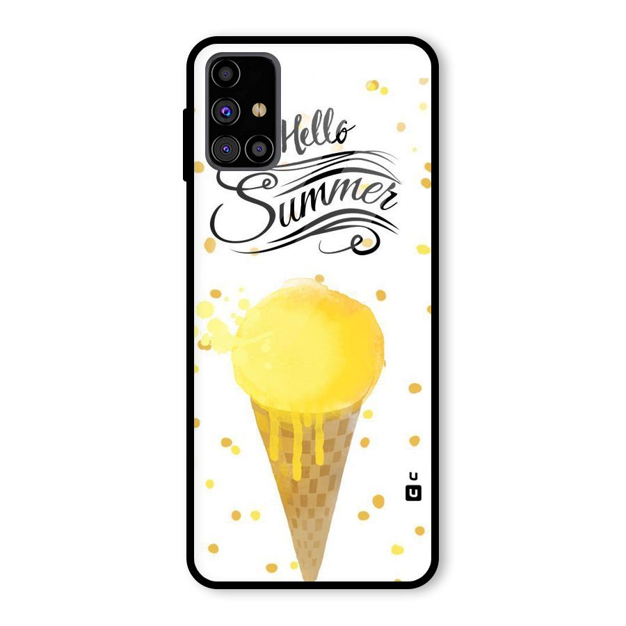 Ice Cream Summer Glass Back Case for Galaxy M31s