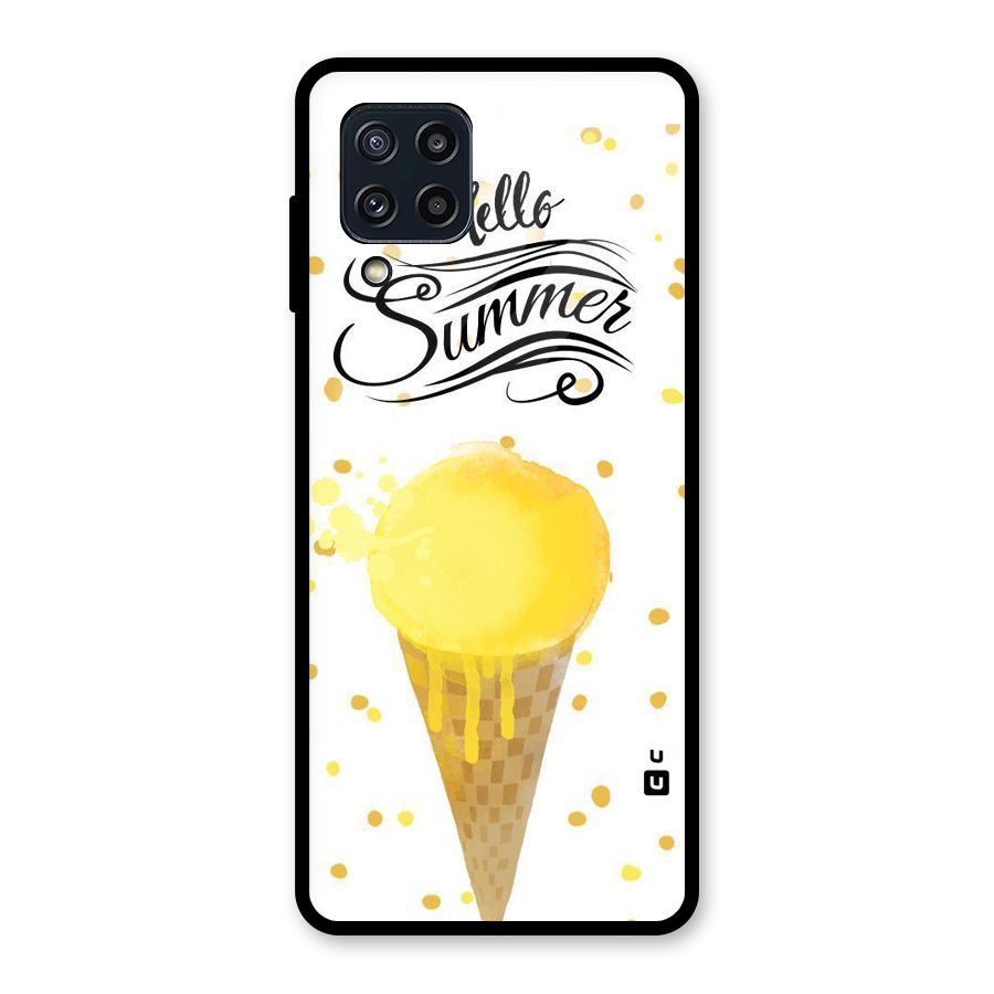 Ice Cream Summer Glass Back Case for Galaxy M32