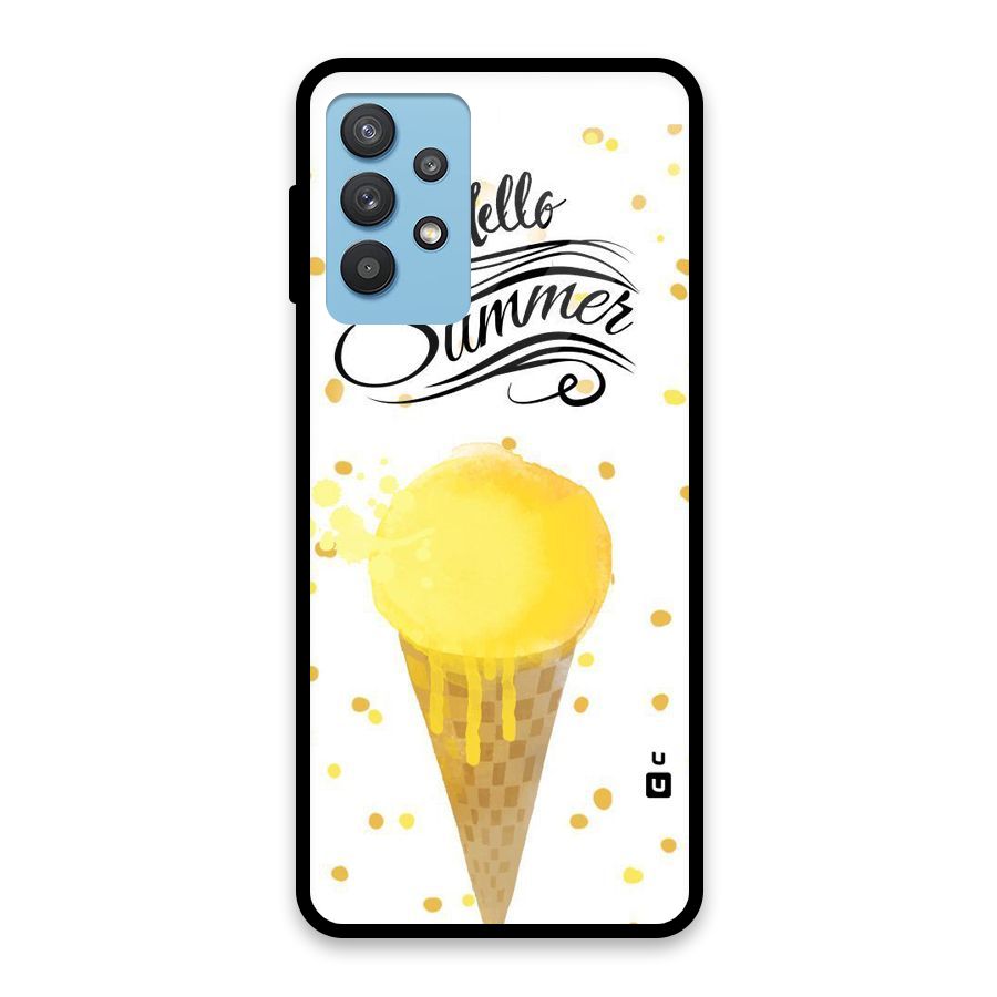 Ice Cream Summer Glass Back Case for Galaxy M32 5G