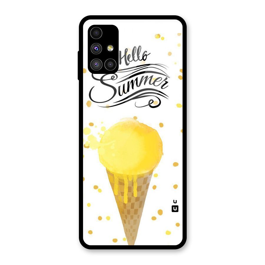 Ice Cream Summer Glass Back Case for Galaxy M51