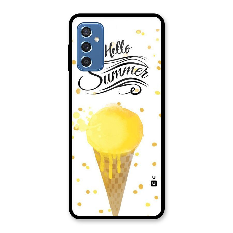 Ice Cream Summer Glass Back Case for Galaxy M52 5G
