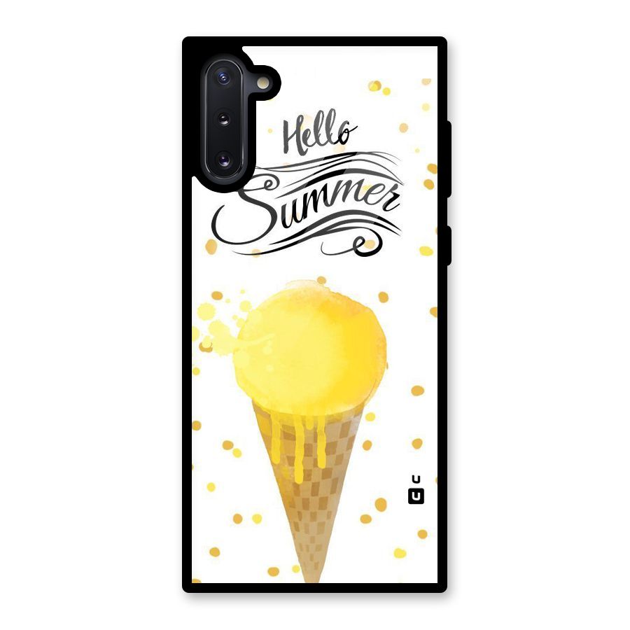 Ice Cream Summer Glass Back Case for Galaxy Note 10