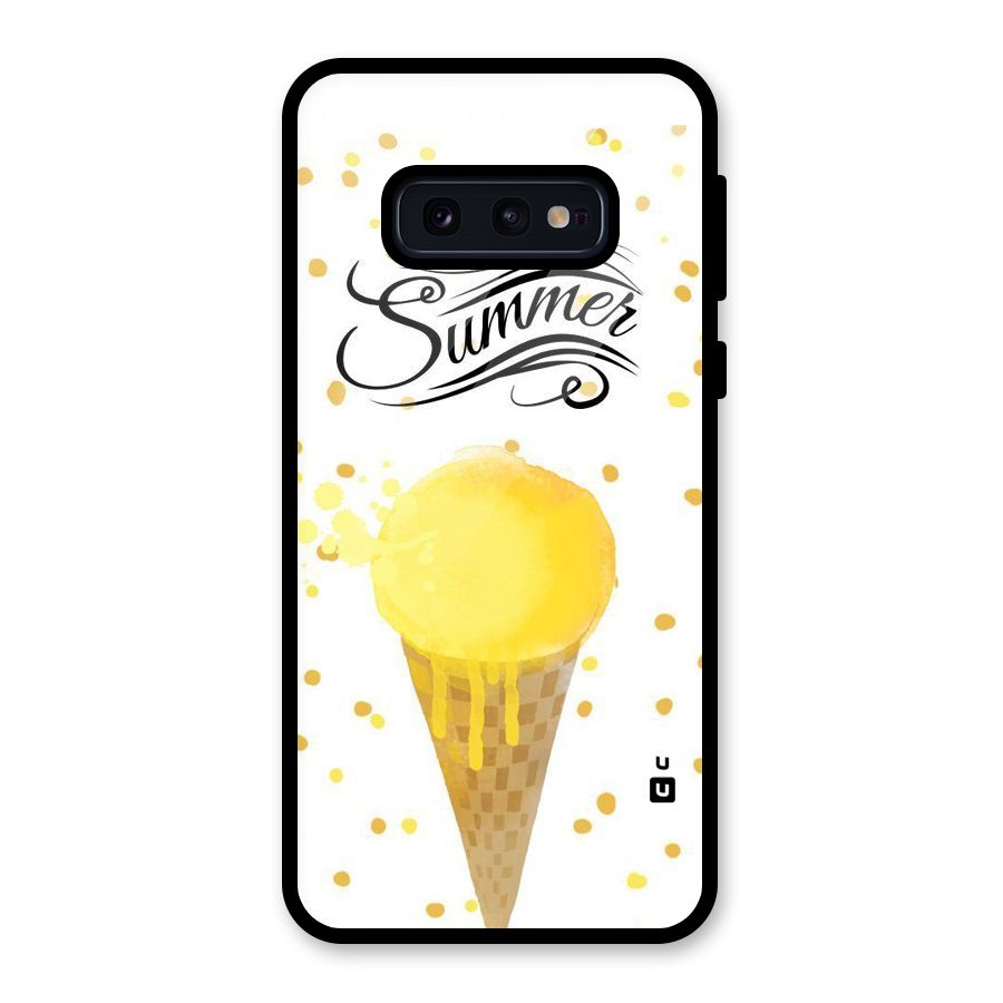 Ice Cream Summer Glass Back Case for Galaxy S10e